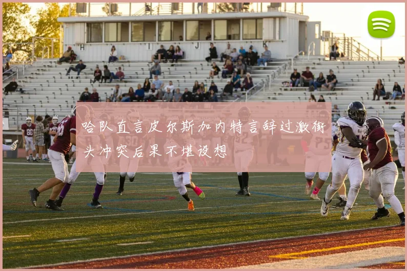 哈队直言皮尔斯加内特言辞过激街头冲突后果不堪设想